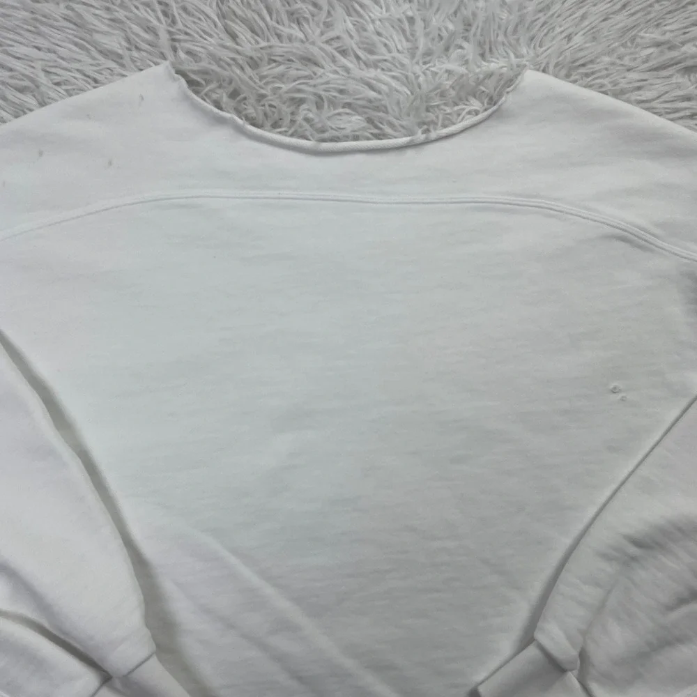 Lululemon Sweater Womens Large White Perfectly Oversized Crew Sweatshirt Terry L